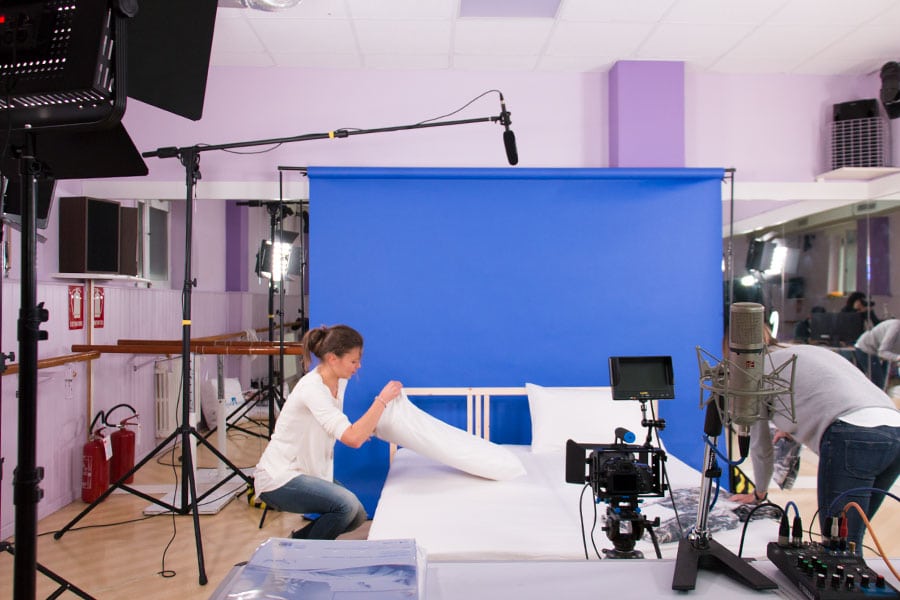Casting DaunenStep Cozy Room: preparazione del Set
