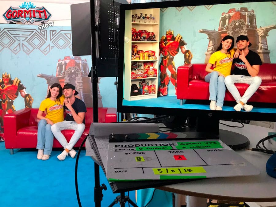 Jonny e Giada, durante la registrazione del Gormiti Show: a G! come giocare saranno presenti il 24 novembre 2018 per registrare live una puntata speciale